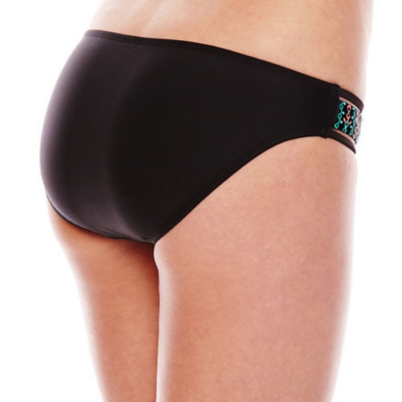 Ninety-Six Degrees Embroidered Hipster Swim Bottom - Picture 2 of 2